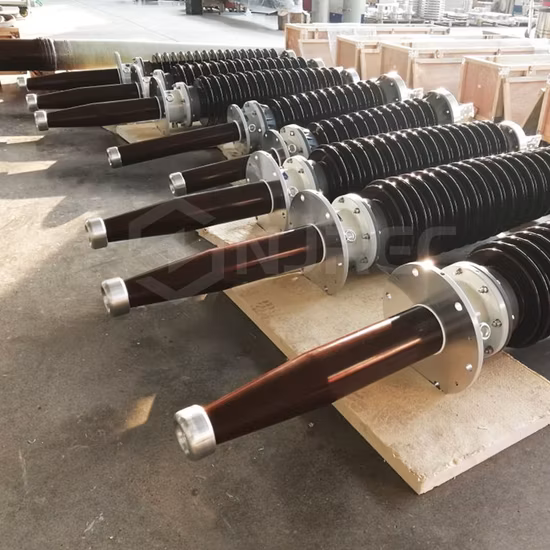126kV/630A OIP 콘덴서 용량성 변압기 부싱(시멘트 플랜지)