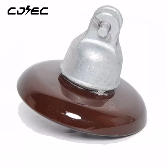 67kn ANSI 52-3 Ball and Socket Type Disc Suspension Porcelain Insulator