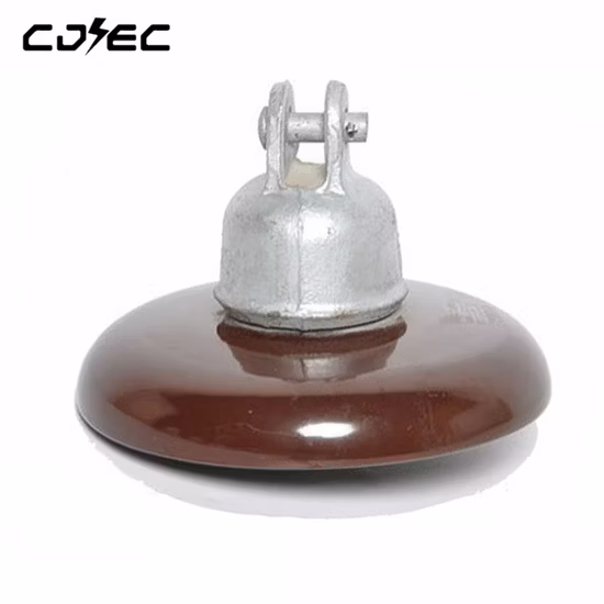 67kn ANSI 52-3 Ball and Socket Type Disc Suspension Porcelain Insulator